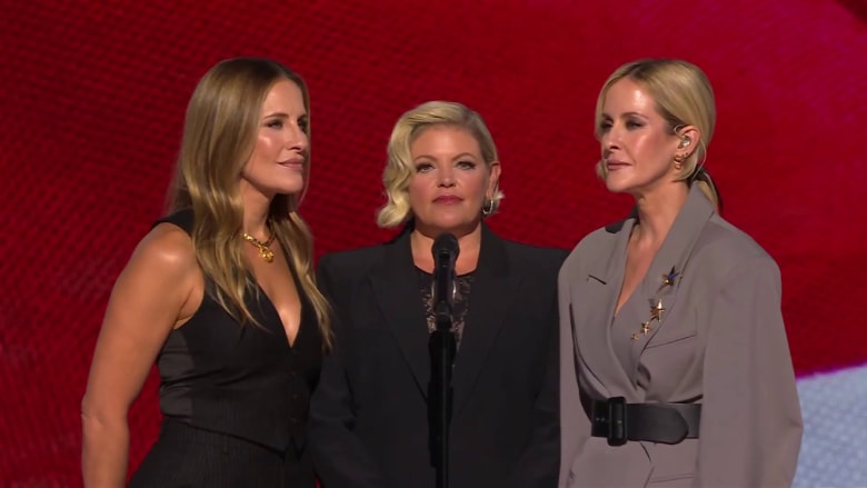 The Chicks perform the national anthem at final night of DNC
