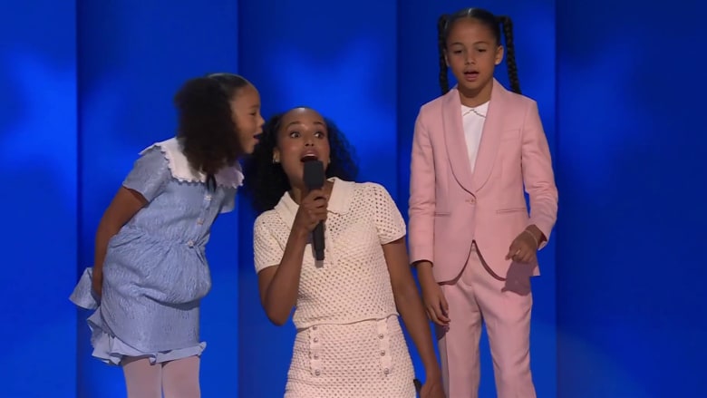 Harris' great-nieces teach DNC audience how to pronounce Kamala