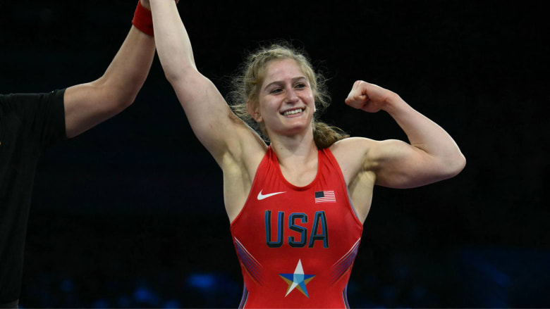 Amit Elor wraps up 68kg semifinal match in under two minutes