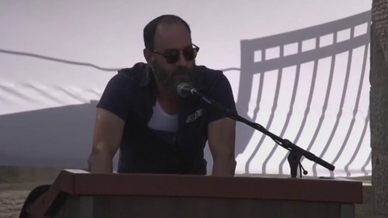 Jon Polin, Hersh Goldberg-Polin's father, eulogizes the slain Gaza hostage at his funeral