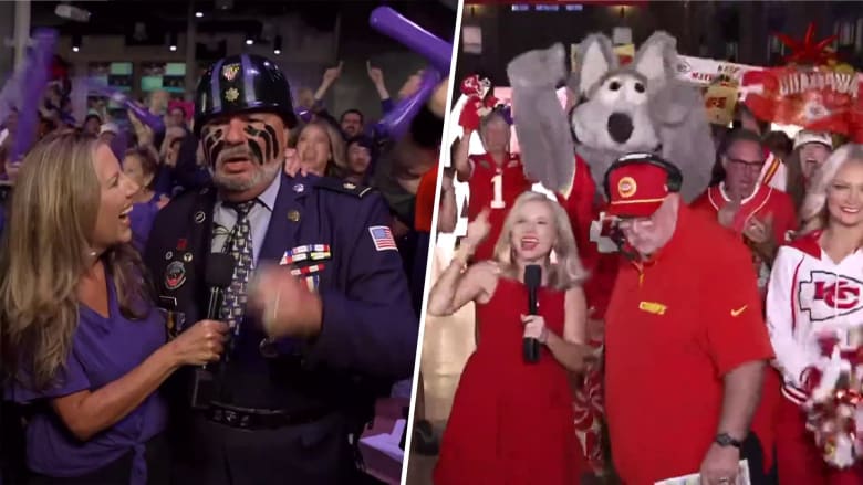 Chiefs and Ravens fans rally ahead of NFL season kickoff game