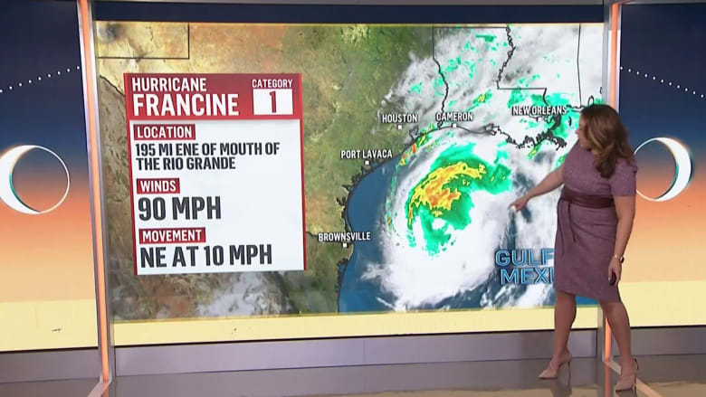 Francine weakens to a tropical storm after making landfall in Louisiana ...