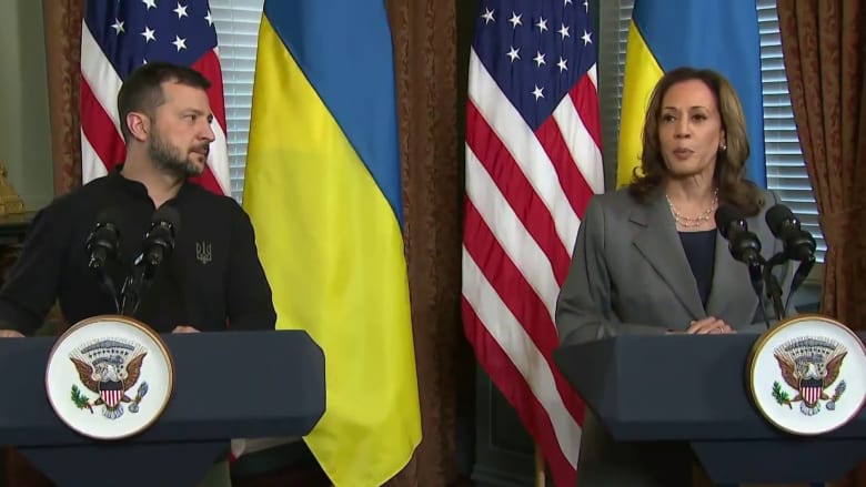 Harris meets with Zelenskyy and vows continued support for Ukraine