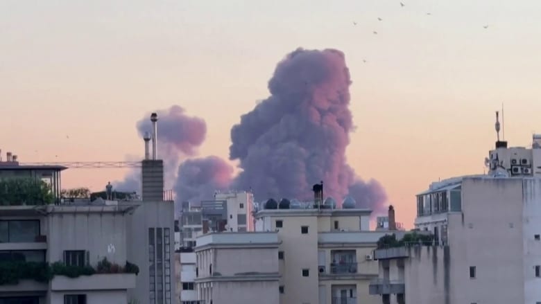 Israel launches airstrike on Hezbollah headquarters in Beirut