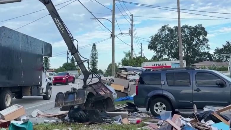 Hurricane Milton to hit areas of Florida that still have debris from Helene