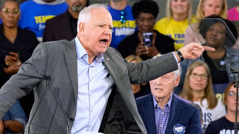 Walz quotes Vance saying voters ‘don’t really like the racist part of Trump’