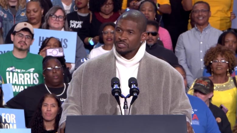 Election 2024: Harris campaigns with Usher; Trump speaks in Pennsylvania