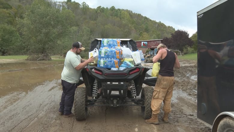 ATVs deliver vital supplies to stranded North Carolina Helene victims