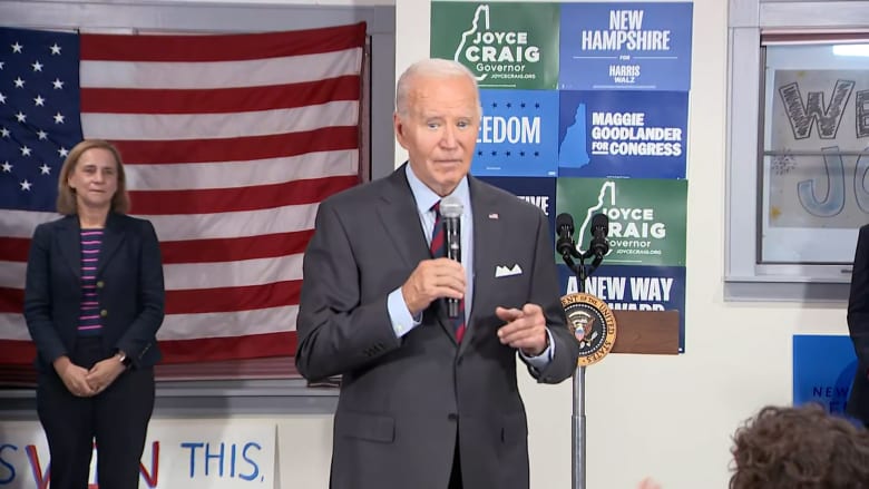 Biden says Trump should be locked up 'politically'