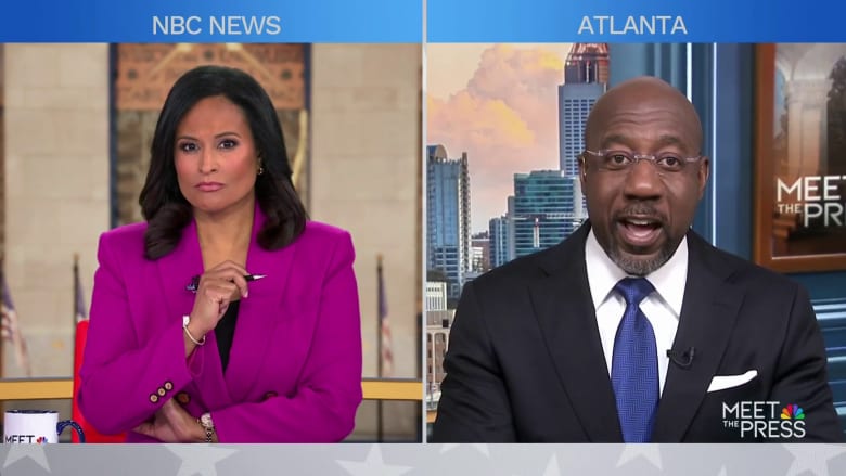 Black men won’t show up ‘in droves and waves’ for Trump, Sen. Warnock says