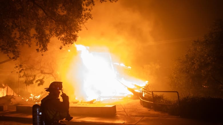 California firefighter: 'Get in your cars and leave the area'