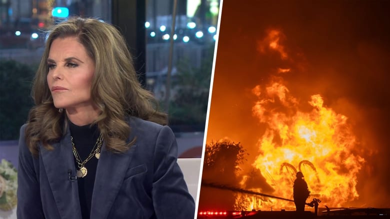 Maria Shriver talks about fleeing the wildfires, how to help victims