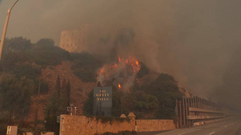 Grounds of historic Villa de Leon caught in blaze amid Palisades Fire