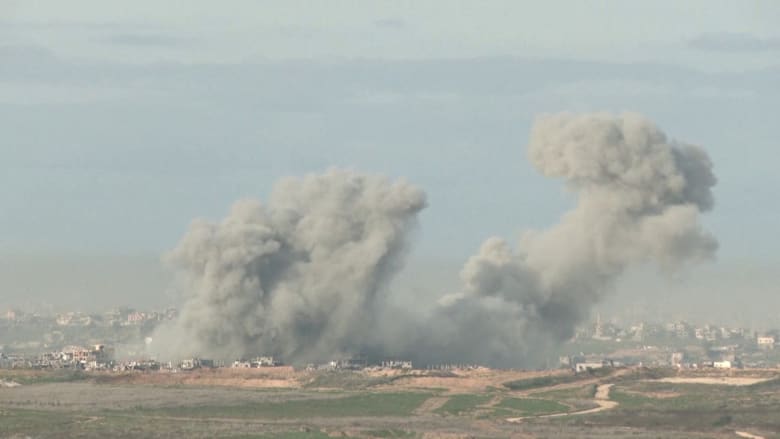 Heavy smoke rises over Gaza after ceasefire delay