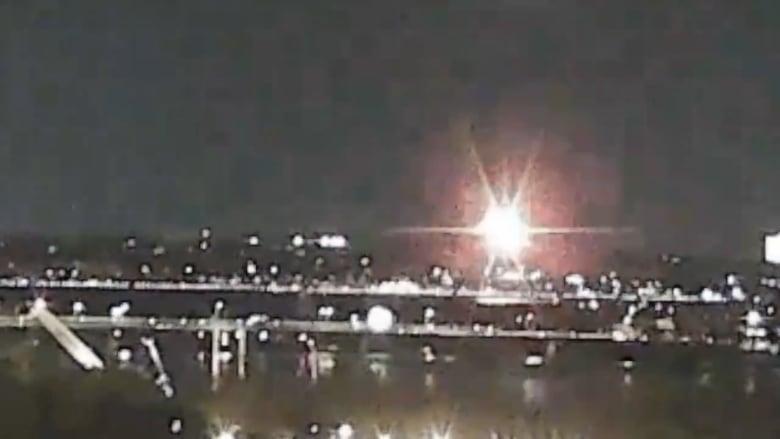 Watch: EarthCam video shows explosion over Potomac River