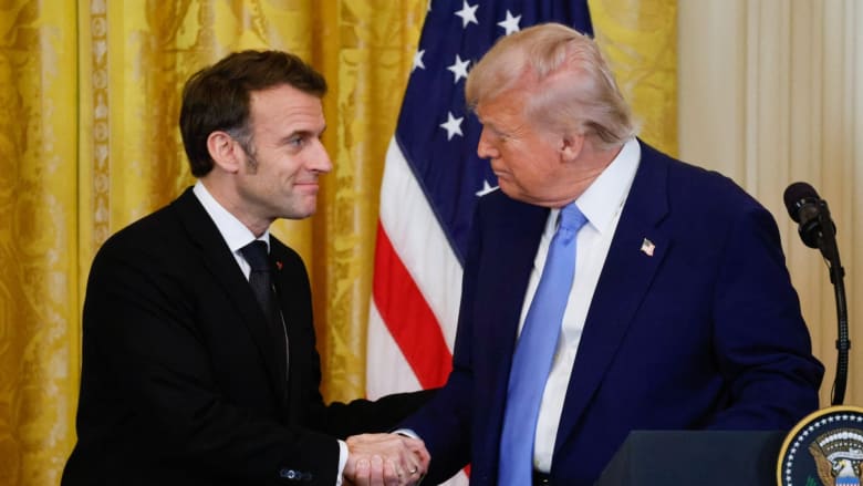 Trump and Macron discuss way forward for Ukraine and Russia at news conference