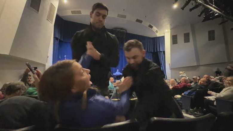 No charges for woman dragged from Idaho town hall