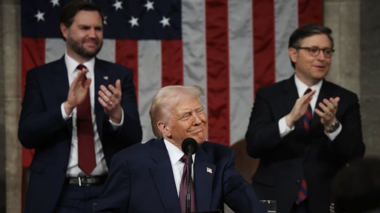 Trump highlights accomplishments, mocks Democrats in address to Congress