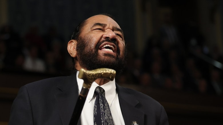 House votes to censure Rep. Al Green after disrupting Trump speech