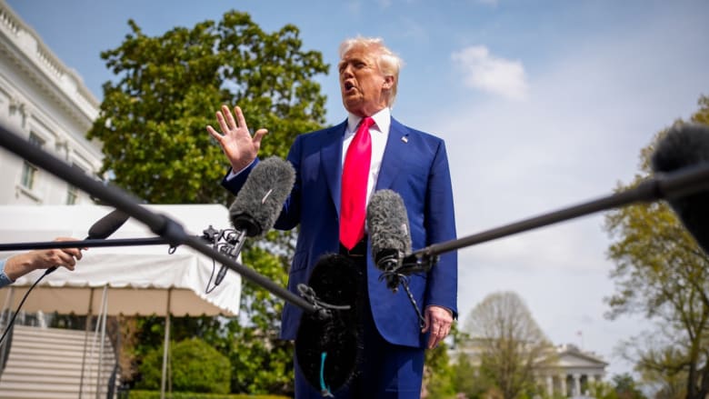 Trump believes the reaction to his tariffs is 'going very well'