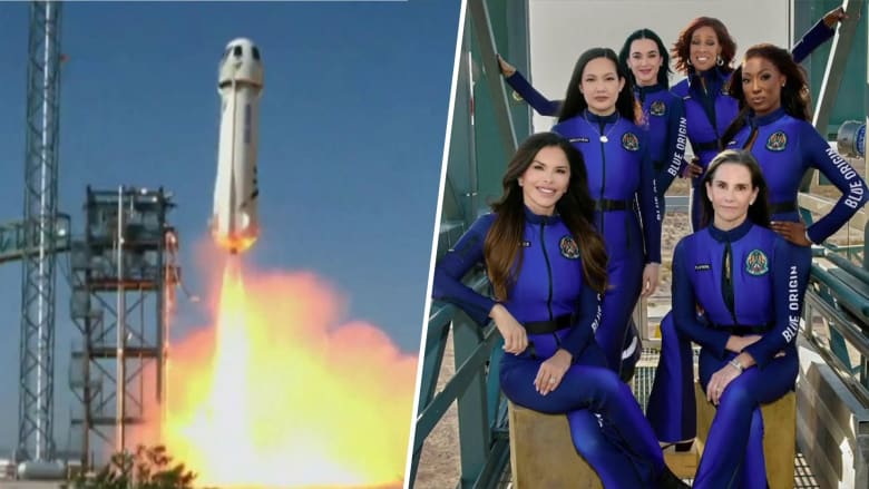 Blue Origin unveils designer spacesuits for historic all-female crew