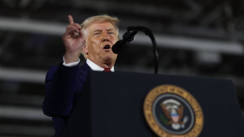 President Trump says Joe Biden is responsible if the economy shrinks ...