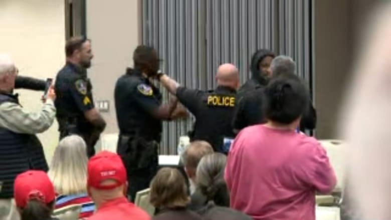 Video shows protester tased at Marjorie Taylor Greene town hall