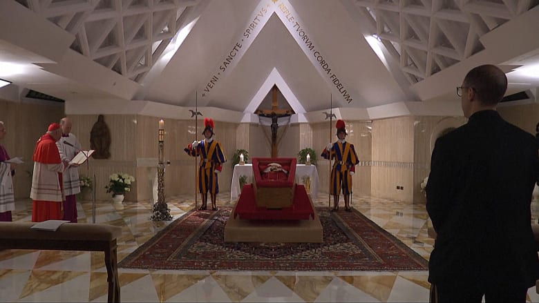 Body of Pope Francis displayed at the Vatican