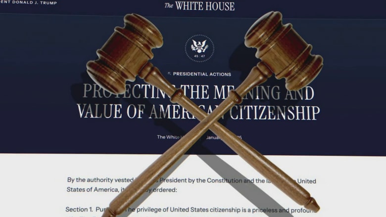 Justices hear arguments in birthright citizenship case