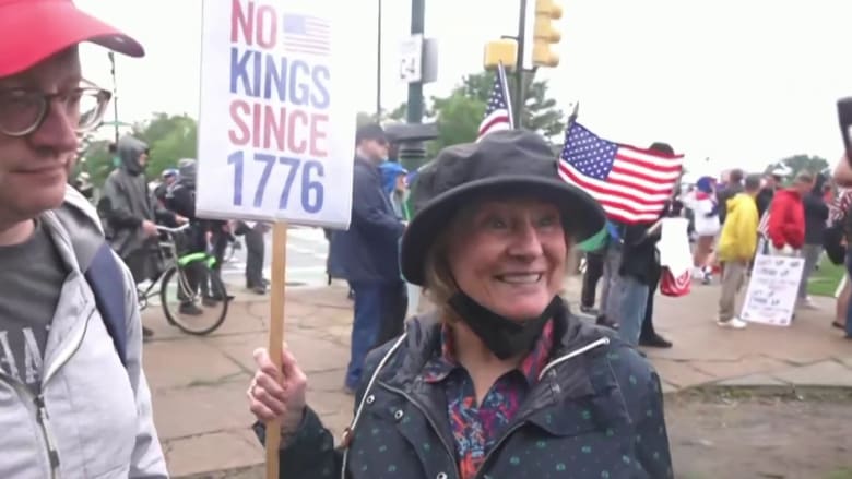 Thousands rally in Philadelphia for 'No Kings' protest