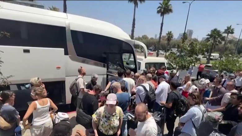 Americans in Israel flee country after strikes forced flights to stop