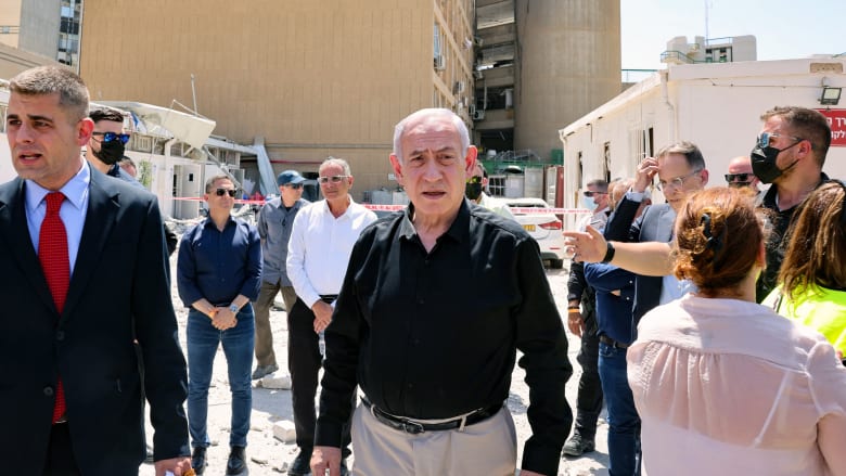 Netanyahu visits hospital damaged in Iranian strike