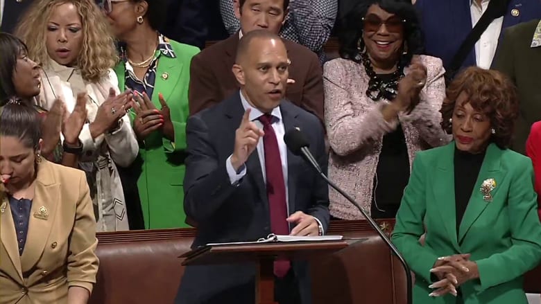 Watch: Jeffries concludes record-breaking 8-hour House floor speech
