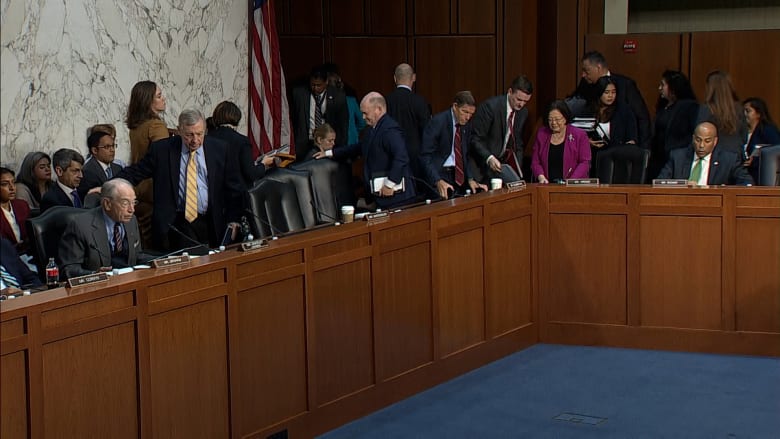 Senate Democrats walk out of hearing on Emil Bove's judicial nomination