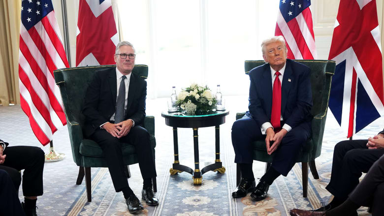 Trump meets with U.K. PM Starmer to talk trade and Gaza
