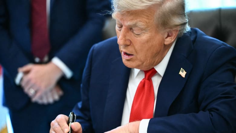 Trump signs executive orders on flag burning and eliminating cashless bail