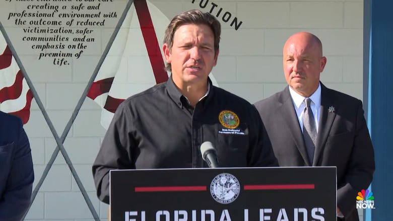 Florida governor announces 'Deportation Depot' detention center