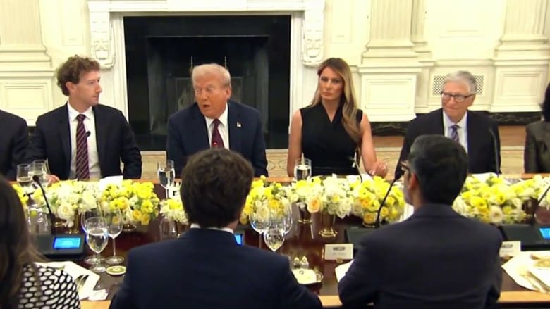 Trump hosts top tech CEOs at White House dinner