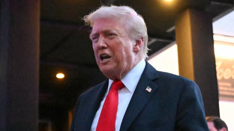 Trump addresses Epstein letter during outing