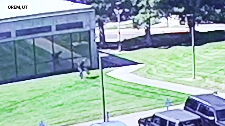 Video shows person leaving after Charlie Kirk shooting