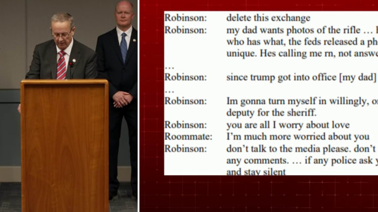 Charlie Kirk shooting suspect's text messages with roommate reveal alleged motivation