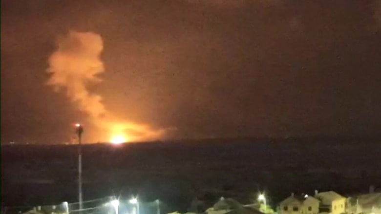 Explosions seen in Gaza overnight from southern Israel