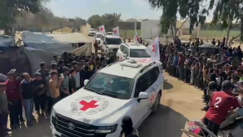 Remaining 13 hostages handed over to the Red Cross by Hamas