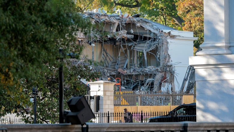 Demolition begins at White House for Trump's new ballroom