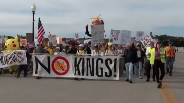 ‘No Kings’ protesters gather in Washington