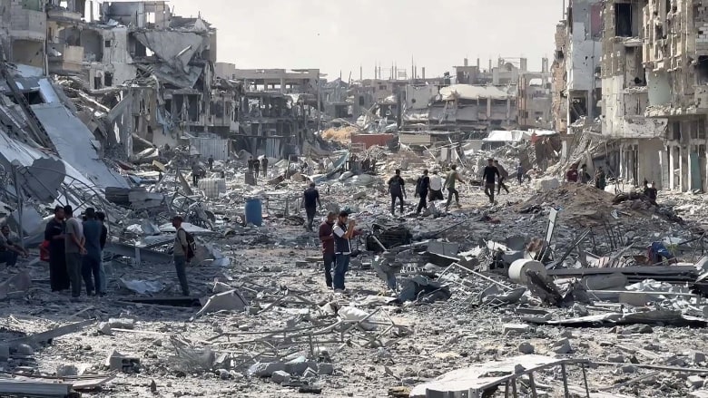 ‘It’s complete devastation’: Gazans return home to ruins