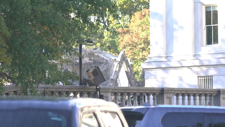 White House begins demolitions for Trump's new ballroom