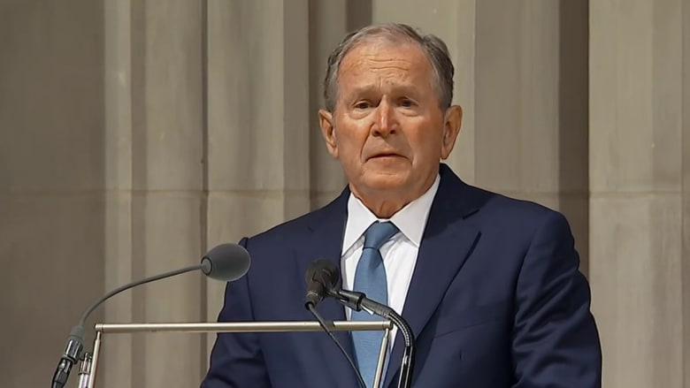 Bush pays tribute to 'my vice president and my friend' Dick Cheney