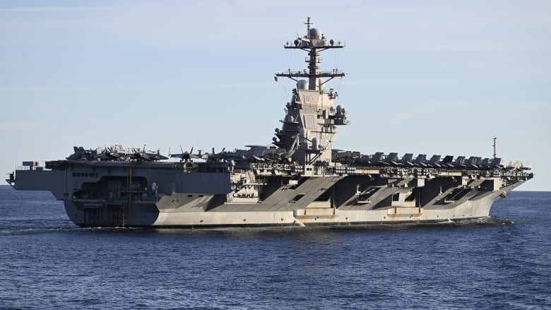U.S. carrier arrives in Caribbean in military buildup near Venezuela
