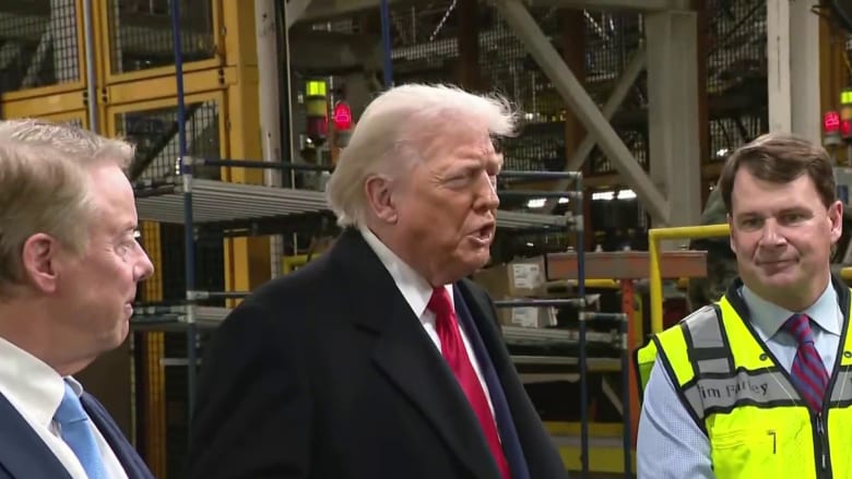 Trump touts economic progress in visit to Ford plant